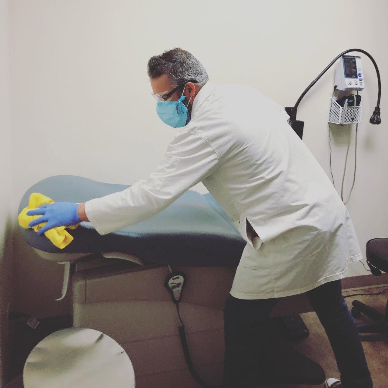 Medical clinic disinfection.